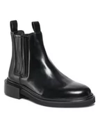 Sztyblety męskie - Calvin Klein Sztyblety Chelsea Boot Lth HM0HM00863 Czarny - miniaturka - grafika 1