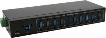 Exsys EXSYS EX-11220HMVS 10-portowy metalowy koncentrator USB 3.2 Gen 1 z chipsetem VIA VL811+