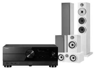 Kino domowe Yamaha RX-A2A (czarny) + 704 S3 + 707 S3 + HTM72 S3 (biały) - Kino domowe - miniaturka - grafika 1