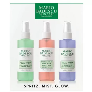 MARIO BADESCU Spritz Mist Glow - Zestaw mgiełek do twarzy - Zestawy kosmetyków damskich - miniaturka - grafika 1