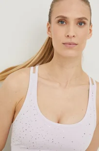 Puma biustonosz sportowy Stardust kolor fioletowy wzorzysty - Bielizna sportowa damska - miniaturka - grafika 1