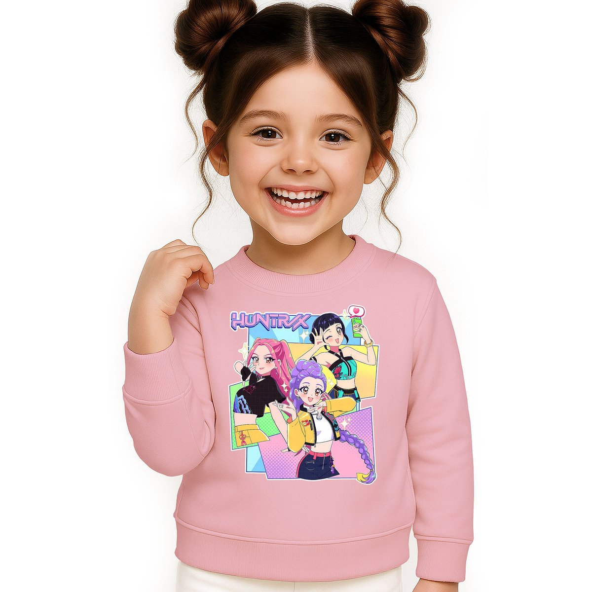 BLUZA DZIECIĘCA K-POPOWE ŁOWCZYNIE DEMONÓW HUNTRIX 104 BAWEŁNIANA