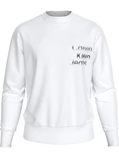 Bluzy męskie - Calvin Klein Bluza w kolorze białym - grafika 1