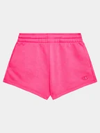 Spodenki damskie - Champion Szorty sportowe 404631 Różowy Regular Fit - miniaturka - grafika 1