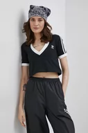 Koszulki sportowe damskie - adidas Originals T-shirt Adicolor HC2040 damski kolor czarny HC2040-BLACK - miniaturka - grafika 1