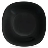 Talerze - Talerz obiadowy głęboki szklany czarny LUNA 21.5cm 650ml ORION 129548 - miniaturka - grafika 1