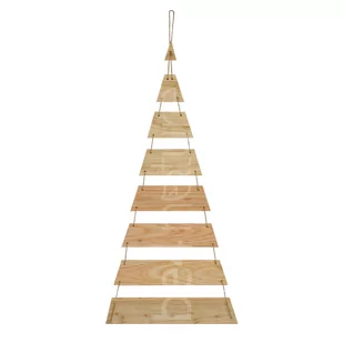 be4nature Wisząca Choinka z Drewna Modrzewiowego Ozdoba na Boże Narodzenie - Choinki - miniaturka - grafika 1