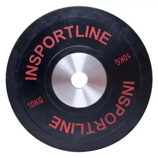 InSportLine Obciążenie gumowane płyta 10 kg 1IN-10378 - Obciążenia - miniaturka - grafika 1
