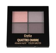 Cienie do powiek - Delia Cosmetics Color Master Cienie do powiek Quattro Ombre nr 402 Tasty Plum 1szt - miniaturka - grafika 1