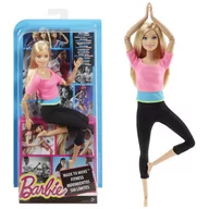 Lalki dla dziewczynek - Mattel Barbie Made to move różowy top DLH81 DLH82 - miniaturka - grafika 1