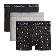Spodenki damskie - Calvin Klein 3P Low Rise Trunk Bokserki (szorty) Mężczyźni, Czarny/szary Heather/Subdued Logo, XL - miniaturka - grafika 1