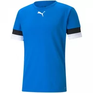 Koszulki męskie - Koszulka męska Puma teamRISE Jersey niebieska 704932 02 - miniaturka - grafika 1