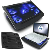 Podkładki chłodzące pod laptopa - AABCOOLING NC45 WYDAJNA PODSTAWKA PODKŁADKA CHŁODZĄCA POD LAPTOPA 15-17" NA KOLANA DO ŁÓŻKA - miniaturka - grafika 1