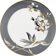 Talerze - Biało–szary talerz porcelanowy ø 20,5 cm Aslaug – Green Gate - miniaturka - grafika 1