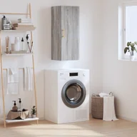 Szafki na klucze - vidaXL Szafka wisząca, szary dąb sonoma, 34,5x34x90 cm - miniaturka - grafika 1