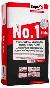Sopro No.1 996 | Biały klej wysokoelastyczny S1 | 22,5 Kg - Kleje i inne preparaty budowlane - miniaturka - grafika 1