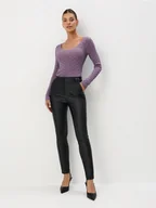 Spodnie damskie - Mohito - Czarne spodnie skinny - czarny - miniaturka - grafika 1
