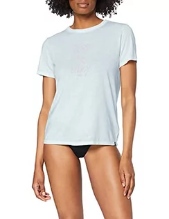 Koszulki i topy damskie - Hurley damski T-shirt W Surf&Enjoy Tee, niebieski, s - grafika 1