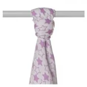 Akcesoria do karmienia - XKKO Ręcznik bambusowy XKKO BMB 90x100 - Little Stars Lilac BMB090050 - miniaturka - grafika 1