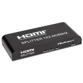 Kable - QOLTEC ROZDZIELACZ SPLITTER 2XHDMI 4KX2K | 6GB/S | 60HZ - miniaturka - grafika 1
