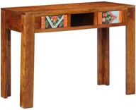 Stoły - Stół 100x50x75 cm z litego drewna akacjowego - miniaturka - grafika 1