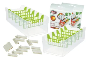 ZESTAW ORGANIZERÓW POJEMNIKÓW NA PRZYPRAWY ZIOŁA + ZAPINKI DO PRZYPRAW BRANQ - Pojemniki kuchenne - miniaturka - grafika 1