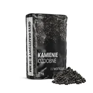 Pozostałe ozdoby ogrodowe - Grys grafitowy 8-16 mm 20 kg - miniaturka - grafika 1