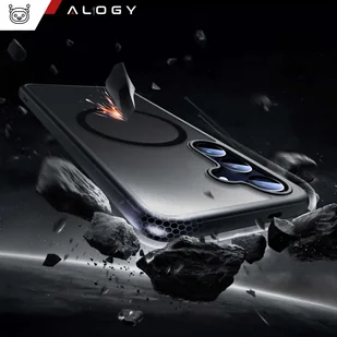 Etui do Samsung Galaxy S24 obudowa Mag Safe Case pokrowiec plecki na telefon MagMat matowe czarne + Szkło - Etui i futerały do telefonów - miniaturka - grafika 6