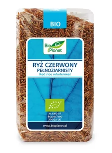 Bio Planet seria NIEBIESKA RYŻ CZERWONY PEŁNOZIARNISTY BIO 500 g - - Ryż - miniaturka - grafika 1