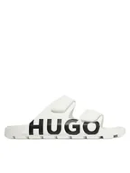 Klapki i japonki męskie - HUGO Klapki Evander 50542042 Biały - miniaturka - grafika 1