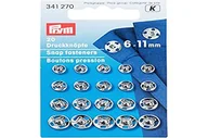 Akcesoria i części do maszyn do szycia - Unbekannt Prym zatrzaski krawieckie, mosiężne, kolor: czarny PRYM_341270 - miniaturka - grafika 1