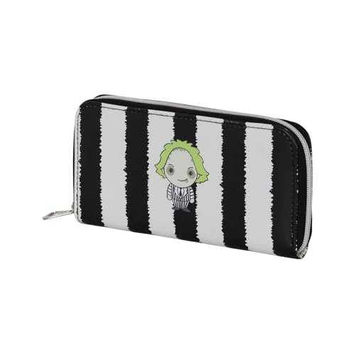 Beetlejuice Stripes-Essential Wallet, biały, 19 x 10 cm, Biały sok z żuka, Jeden rozmiar, Niezbędny portfel