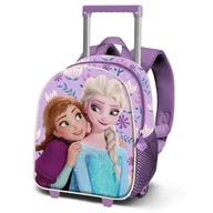Plecaki - Disney Frozen 2 Beauty mały plecak 3D z kółkami, liliowy, 26 x 34 cm, pojemność 7 l, Liliowy Kraina Lodu 2, Jeden rozmiar, Mały plecak 3D z kółkami - miniaturka - grafika 1