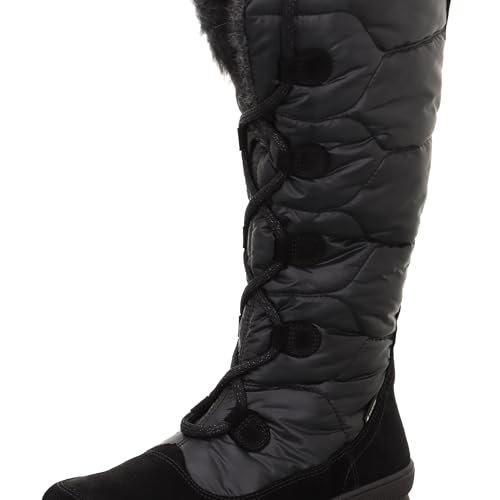 Legero Damskie śniegowce Novara Gore-Tex z ciepłą podszewką, czarne 0000, 36 EU, czarny 000, 36 EU