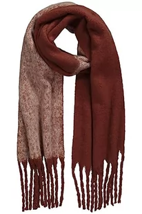 Ulla Popken Szalik damski Boucle w paski, bursztynowy, jeden rozmiar - Apaszki i szaliki damskie - miniaturka - grafika 1