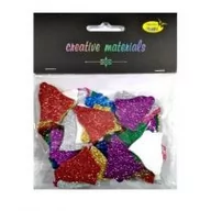 Zabawki kreatywne - Dzwonki z pianki brokatowej kolorowe 60 szt. - miniaturka - grafika 1