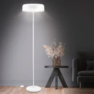 LIVARNO home Lampa podłogowa z LED, matowa biel,
