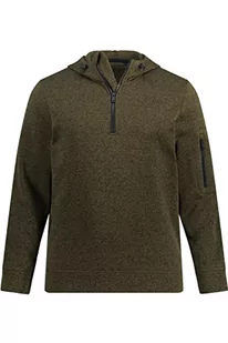 JP 1880 Męska bluza z kapturem, duże rozmiary, duże rozmiary, rozmiar L-8XL, bluza z kapturem, zamek błyskawiczny do połowy 812942, zielony (Tannengrün), 6XL - Bluzy męskie - miniaturka - grafika 1