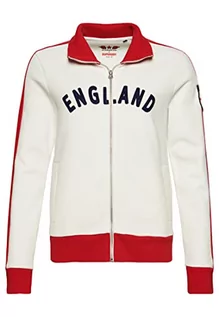 Koszulki i topy damskie - Superdry RS Football England Track Top W2012057A Winter White 10 Kobieta, Zimowy biały, 36 - grafika 1