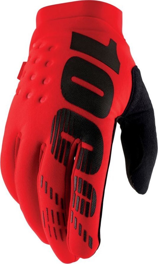 100% Rękawiczki 100% BRISKER Glove red roz. XL długość dłoni 200-209 mm NEW