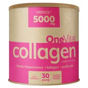 Włosy, skóra, paznokcie - OneVital Kolagen, smak wiśniowy, 198 g - miniaturka - grafika 1