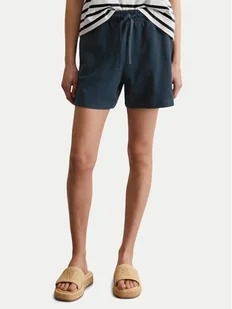 Marc O'Polo Szorty sportowe 516 2040 17011 Granatowy Regular Fit - Spodenki damskie - miniaturka - grafika 1