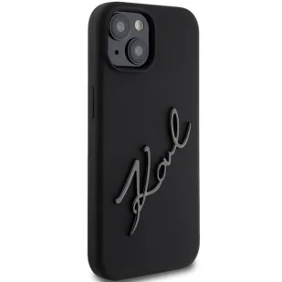 Etui Karl Lagerfeld Silicone Karl Script na iPhone 15 - czarne - Etui i futerały do telefonów - miniaturka - grafika 4
