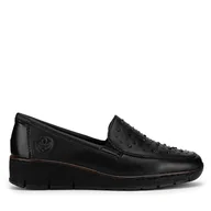 Półbuty damskie - Półbuty Rieker 53752-00 Czarny - miniaturka - grafika 1