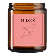 Świece - Miloom Świeca Sojowa Zapachowa Drewniany Knot Miłość Wegańska 230ml - miniaturka - grafika 1