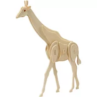Pasmanteria - Puzzle drewniane 3D, żyrafa - miniaturka - grafika 1