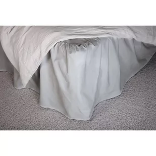 Venture Home Falbana do łóżka Pixy, 200x180 cm, bawełniana, jasnoszara - Narzuty - miniaturka - grafika 1