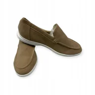 Mokasyny męskie - Mokasyny męskie zamszowe Old Money 48 - miniaturka - grafika 1