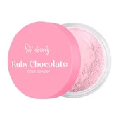 Pudry do twarzy - Lovely Ruby Chocolate Ryżowy Puder Sypki 6g - miniaturka - grafika 1