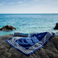 Ręczniki - Abyss & Habidecor Ręcznik plażowy Cannes Cadette Blue - miniaturka - grafika 1